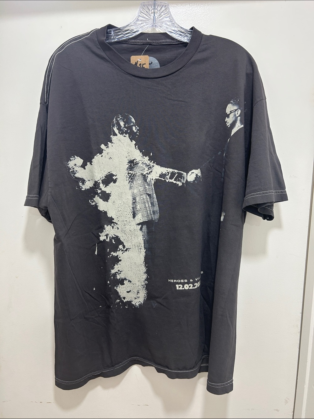 Men's  Metro Boomin Black Graphic Short Sleeve Tee with Distressed Print